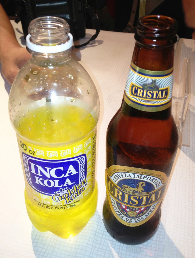 Inca Kola and Cristal beer - Emanuel Peruvian restaurant - kenningtonrunoff.com