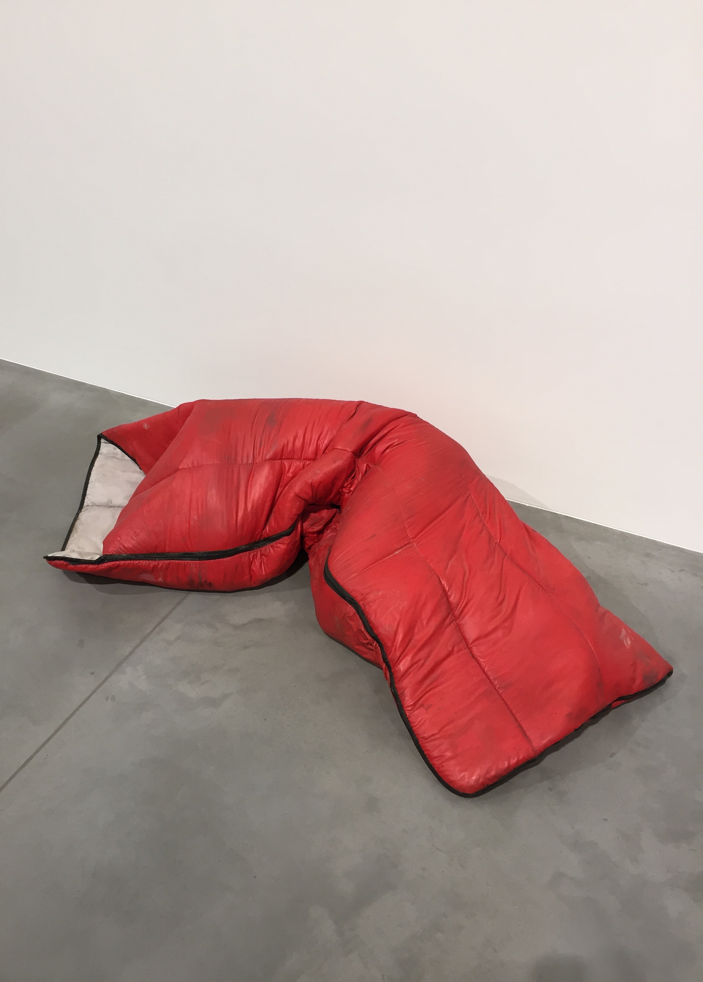 Gavin Turk sleeping bag at Newport Street Gallery - kenningtonrunoff.com