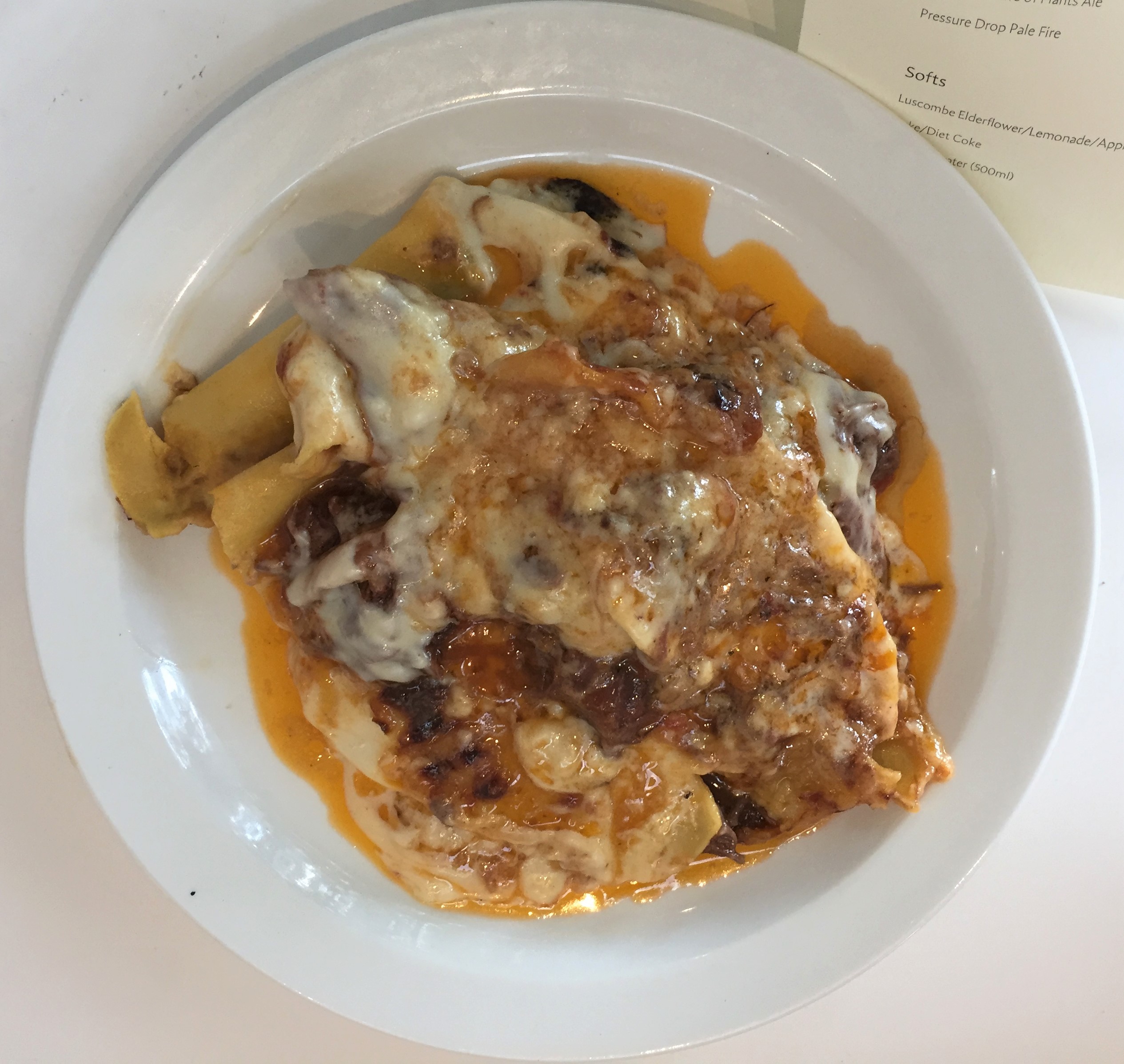 Beef shin lasagne at The Garden Cafe Museum - kenningtonrunoff.com